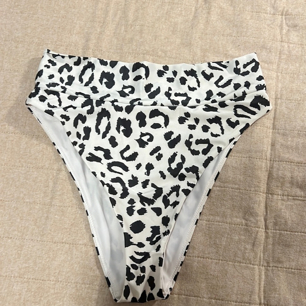 High waisted bikini bottom